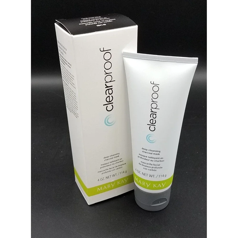 New In Box Mary Kay Clear Proof‎ Deep Cleansing Charcoal Mask 4 oz Full Size